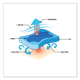 TENACIOUS HOLDINGS, INC. ergodyne® 12577 Chill-Its 6705CT Cooling PVA Hook and Loop Bandana Headband, One Size Fits Most, Solid Blue