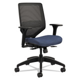 HON COMPANY SVM1ALC90TK Solve Series Mesh Back Task Chair, Supports Up to 300 lb, 16" to 22" Seat Height, Midnight Seat, Black Back/Base