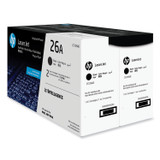 HP INC CF226AD HP 26A, (CF226A) 2-Pack Black Original LaserJet Toner Cartridge