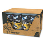 KIMBERLY-CLARK PROFESSIONAL Scott® 32992 Pro Shop Towels, Heavy Duty, 1-Ply, 10.4 x 11, Blue, 12 Rolls/Carton