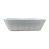 GEN 42WH Meat Trays, #42K, 8.75 x 6.32 x 2.25, White, Foam, 252/Carton