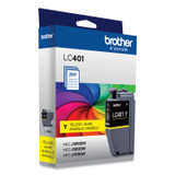 BROTHER INTL. CORP. LC401YS LC401YS Ink, 200 Page-Yield, Yellow