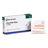 FIRST AID ONLY, INC. PhysiciansCare® by 19002 First Aid Sting Relief Pads, 10/Box