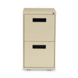ALERA PAFFPY File Pedestal, Left or Right, 2 Legal/Letter-Size File Drawers, Putty, 14.96" x 19.29" x 27.75"