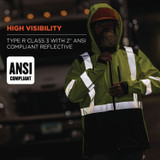 TENACIOUS HOLDINGS, INC. ergodyne® 23525 GloWear 8353 Class 3 Hi-Vis Softshell Water-Resistant Jacket, X-Large, Lime