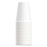 DART SOLO® 378W2050 Single-Sided Poly Paper Hot Cups, 8 oz, White, 50/Bag, 20 Bags/Carton