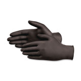 TRADEX INTERNATIONAL AMBITEX® NMD720BLK N720 Series Powder-Free Nitrile Gloves, Medium, 6 mil Thick, 12" Long, Black, 100/Box, 10 Boxes/Carton