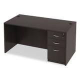 ALERA VA216030ES Alera Valencia Series Straight Front Desk Shell, 59.13" x 29.5" x 29.63", Espresso