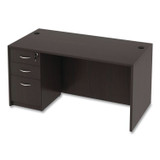 ALERA VA216030ES Alera Valencia Series Straight Front Desk Shell, 59.13" x 29.5" x 29.63", Espresso