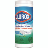CLOROX SALES CO. 01593CT Disinfecting Wipes, Bleach Free Cleaning Wipes, 1-Ply, 7 x 8, Fresh Scent, White, 35/Canister, 12 Canisters/Carton