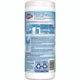 CLOROX SALES CO. 01593CT Disinfecting Wipes, Bleach Free Cleaning Wipes, 1-Ply, 7 x 8, Fresh Scent, White, 35/Canister, 12 Canisters/Carton