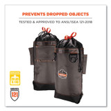 TENACIOUS HOLDINGS, INC. ergodyne® 13428 Arsenal 5928 Topped Bolt Bag Tool Pouch, Tall, 5 x 10 x 13, Ballistic Polyester, Black/Gray