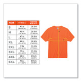 TENACIOUS HOLDINGS, INC. ergodyne® 21566 GloWear 8089 Non-Certified Hi-Vis T-Shirt, Polyester, 2X-Large, Orange