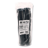 FABRI-KAL PC150SB Portion Cups, 1.5 oz, Squat, Black, 250/Sleeve, 10 Sleeves/Carton
