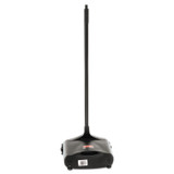 RUBBERMAID COMMERCIAL PROD. 253100BK Lobby Pro Upright Dustpan with Wheels, 12.5w x 37h, Polypropylene with Vinyl Coat, Black
