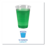 BOARDWALK TRANSCUP14PK Translucent Plastic Cold Cups, 14 oz, 50/Pack