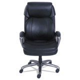 LF PRODUCTS PTE LTD SertaPedic® 48964 Cosset Big and Tall Executive Chair, Supports Up to 400 lb, 19" to 22" Seat Height, Black Seat/Back, Slate Base