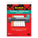 3M/COMMERCIAL TAPE DIV. Scotch™ TP385420DE Laminating Pouches, 3 mil, 8.9 x 11.4, Clear, 20/Pack
