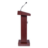 NATIONAL PUBLIC SEATING Oklahoma Sound® 800XMY Orator Lectern, 22 x 17 x 46, Mahogany