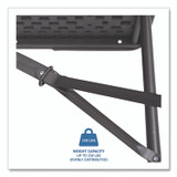 ICEBERG ENTERPRISES 65457 IndestrucTable Classic Bi-Folding Table, Rectangular, 60" x 30" x 29", Charcoal