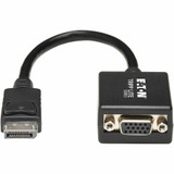 Tripp Lite by Eaton P134-06N-VGA Tripp Lite by Eaton DisplayPort to VGA Active Adapter Video Converter (M/F), 6-in. (15.24 cm)