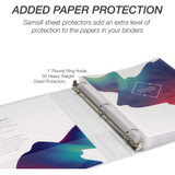 Samsill Corporation Samsill I008537C Samsill Economy 1 Inch 3 Ring Binder, Made in the USA, Round Ring Binder, Non-Stick Customizable Cover, White, 12 Pack (I008537C) Samsill Corporation Samsill I008537C Samsill Economy 1 Inch 3 Ring Binder, Made in the USA, Round Ring Binder, Non-Stick Customizable Cover, White, 12 Pack (I008537C)