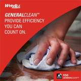 Kimberly-Clark Corporation Wypall 83550 Wypall GeneralClean X50 Cleaning Cloths - Pop-Up Box Kimberly-Clark Corporation Wypall 83550 Wypall GeneralClean X50 Cleaning Cloths - Pop-Up Box