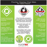 Floortex Ecotex FCECO123648E Ecotex&reg; Enhanced Polymer Rectangular Chair Mat for Hard Floors - 36" x 48"