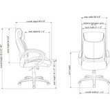Lorell 59497 Lorell Executive High-Back Office Chair