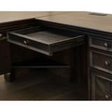 Martin Furniture Martin IMKN684R Martin Kingston Desk with Pedestal Box 1 of 2