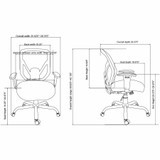 Lorell SOHO 81804 SOHO SOHO Big & Tall Mesh Back Chair