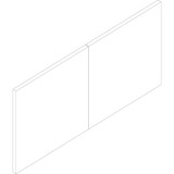 Lorell 69956 Lorell Essentials/Revelance Series Wall-Mount Hutch Door Kit