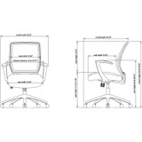 Lorell 84868 Lorell Executive Mid-back Work Chair