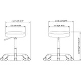 Lorell 69513 Lorell Backless Pneumatic-Lift Stool Lorell 69513 Lorell Backless Pneumatic-Lift Stool