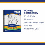 Dixon Ticonderoga Company Dixon 4790 UCreate Art1st Sketch Diary Dixon Ticonderoga Company Dixon 4790 UCreate Art1st Sketch Diary