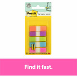 3M Post-it&reg; 6835CB2 Post-it&reg; Flags in On-the-Go Dispenser - Bright Colors