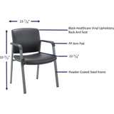 Lorell 30950 Lorell Healthcare Upholstery Guest Chair