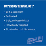 Genuine Joe 2540096 Genuine Joe 2-ply Standard Bath Tissue Rolls