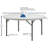 Lorell 60325 Lorell Ultra-Lite Banquet Folding Table Lorell 60325 Lorell Ultra-Lite Banquet Folding Table
