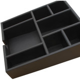 Dacasso Limited, Inc Dacasso A1324 Dacasso Leatherette Condiment Tray