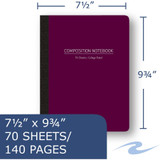 Roaring Spring Paper Products Roaring Spring 77293cs Roaring Spring College Ruled Flexible Poly Cover Composition Book