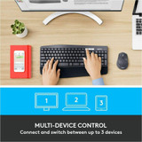 Logitech 920-008219 Logitech® MK850 Performance Wireless Keyboard and Mouse Combo Logitech 920-008219 Logitech® MK850 Performance Wireless Keyboard and Mouse Combo
