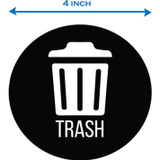 HLS Commercial HLSKERTRASH3 HLS Commercial Refuse Bin Icon Sticker