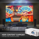ViewSonic Corporation ViewSonic PX701-4K ViewSonic PX701-4K 4K UHD 3200 Lumens 240Hz 4.2ms Home Theater Projector with HDR, Auto Keystone, Dual HDMI, Sports and Netflix Streaming with Dongle on up to 300" Screen