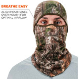 Tenacious Holdings, Inc Ergodyne 16833 Ergodyne N-Ferno 6823 Balaclava Face Mask - Wind-Proof, Hinged Design