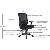 Lorell 40210 Lorell Big & Tall Mesh Back Office Chair