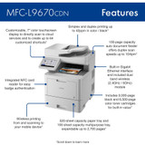 Brother Industries, Ltd Brother MFCL9670CDN Brother Workhorse MFC-L9670CDN Enterprise Color Laser All-in-One Printer with Fast Printing, Large Paper Capacity, and Advanced Security Features