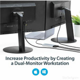 StarTech.com TB32HD24K60 StarTech.com Thunderbolt 3 to Dual HDMI 2.0 Adapter - 4K 60Hz Dual Monitor TB3 HDMI Video Adapter - Thunderbolt 3 Certified -Mac & Windows