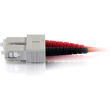 Legrand Group C2G 33002 C2G-2m SC-SC 50/125 OM2 Duplex Multimode PVC Fiber Optic Cable - Orange