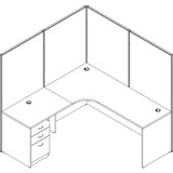 Lorell 90259 Lorell 180-degree Straight Panel Connectors